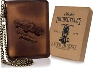 Portfele - Always Wild Duży, skórzany portfel męski z łańcuszkiem NoSize - miniaturka - grafika 1