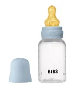 Butelki dla niemowląt - BIBS BUTELKA PLASTIC PP ze smoczkiem antykolkowym z kauczuku naturalnego, pojemność 150 ml, BABY BLUE - miniaturka - grafika 1