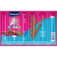 Przysmaki dla psów - Vitakraft Cat-Stick mini 10 x 6 sztuk Łosoś MSC - miniaturka - grafika 1