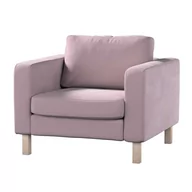 Pokrowce na meble - Dekoria pl pl Pokrowiec na fotel Karlstad krótki zgaszony róż 89 x 89 x 64 cm Velvet 619-704-14 - miniaturka - grafika 1