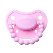 Smoczki uspokajające - LUU - Smoczek pozycjonujący (0-3m), pink a boo - miniaturka - grafika 1