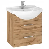 Szafki łazienkowe - Szafka Łazienkowa Pod Umywalkę Z Umywalką Wisząca Wotan 50 cm - miniaturka - grafika 1