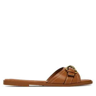 Klapki JENNY R080824 Brązowy - Klapki i japonki damskie - miniaturka - grafika 1