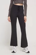 Spodnie damskie - Billabong spodnie dresowe kolor czarny wzorzyste - miniaturka - grafika 1