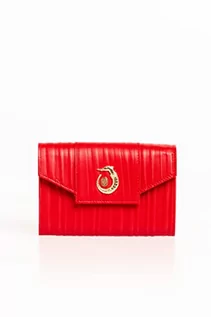 Portfele - Trussardi Mini portfel skóra cielęca Tresor wyściełany charta ślimak portfel, damski, R150 czerwony (wielokolorowy), jeden rozmiar - grafika 1