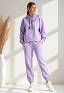 Komplety bielizny - Dres damski komplet - Komplet damski dresowy - Fioletowy komplet M1126 S/M - miniaturka - grafika 1
