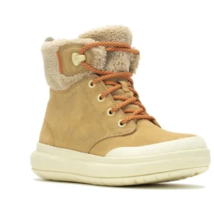 Buty zimowe damskie Merrell Marquette Thermo Lace Wp Rozmiar butów (UE): 37,5 / Kolor: jasnobrązowy - Kozaki damskie - miniaturka - grafika 1