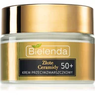 Kremy do twarzy - Bielenda Złote Ceramidy liftingująco-regenerujący krem przeciwzmarszczkowy 50+ 50 ml - miniaturka - grafika 1