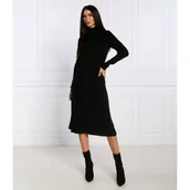 Sukienki - Tommy Hilfiger Sukienka RIB ROLL-NK | z dodatkiem jedwabiu - miniaturka - grafika 1