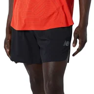 Spodnie sportowe męskie - Spodenki New Balance MS11281BK - czarne - miniaturka - grafika 1