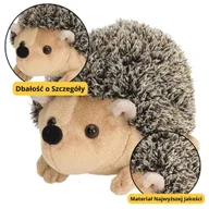 Maskotki i pluszaki - Pluszowy Jeżyk Maskotka Przytulanka Brązowy 17,5cm LEAN Toys - miniaturka - grafika 1