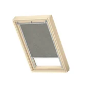 Rolety - Roleta zaciemniająca do okna dachowego 78x118 cm khaki z aluminiową ramą Velux - miniaturka - grafika 1