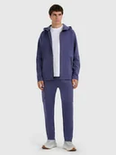 Spodnie sportowe męskie - 4F Spodnie dresowe joggery męskie - niebieskie M - miniaturka - grafika 1