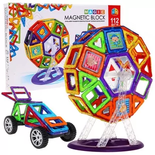 Ramiz, magiczne klocki magnetyczne, 112 elementów - Klocki - miniaturka - grafika 1