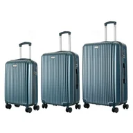 Walizki - Zestaw walizek SEMI LINE T5955-0 Niebieski - miniaturka - grafika 1