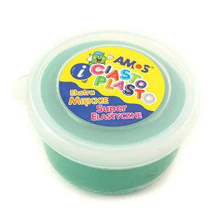 Amos CiastoPlasto 30 gram kolor zielony - Masy plastyczne - miniaturka - grafika 1