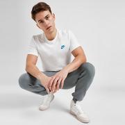 Koszulki męskie - NIKE T-SHIRT CORE TEE WHT/BLU TEE BIALY FD1184-100 - Nike - miniaturka - grafika 1