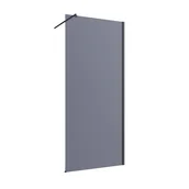 Kabiny prysznicowe - Kabina Walk-in 90x200 grafitowe szkło profil czarny Invena - miniaturka - grafika 1