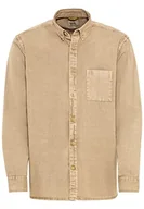 Koszule męskie - camel active Męska koszula 409110/1S00, piaskowa, XXL, Sand, XXL - miniaturka - grafika 1