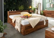 Łóżka - TORONTO Łóżko #259 Palisander lakierowany 200x200 cm - miniaturka - grafika 1