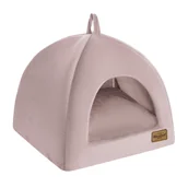 Budy dla psów - Recobed Budka Welurowe Lawenda S 40 X 40Cm - miniaturka - grafika 1