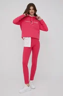 Legginsy - Tommy Hilfiger legginsy AUDREY damskie kolor różowy gładkie - miniaturka - grafika 1