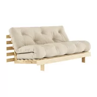 Sofy i kanapy - Beżowa rozkładana sofa 160 cm Roots – Karup Design - miniaturka - grafika 1