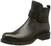 Botki damskie - MARCO TOZZI Damskie botki 2-25448-27, czarny - Black Antic - 40 EU - miniaturka - grafika 1