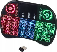 Klawiatury - Verk Group KLAWIATURA BEZPRZEWODOWA MINI PODŚWIEWTLANA TV LED - miniaturka - grafika 1