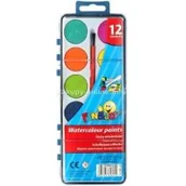 Przybory szkolne - Hasta Farby akwarelowe 12 kolorów 28mm F J Fol - miniaturka - grafika 1