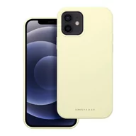 Etui i futerały do telefonów - Futerał Roar Cloud-Skin - do iPhone 12 Jasnożółty - miniaturka - grafika 1