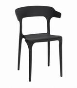 Krzesła - Mufart Zestaw 4 krzeseł czarnych do salonu gabinetu restauracji kuchni i jadalni MALM model_3548_4-ULME-MALY34 - miniaturka - grafika 1