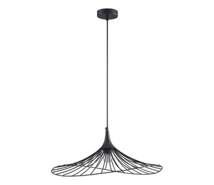 Żyrandol na lince ARIELLE 1xE27/20W/230V śr. 50 cm czarny - Lampy sufitowe - miniaturka - grafika 1