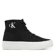 Trampki damskie - Trampki Calvin Klein Jeans YW0YW01764 Czarny - miniaturka - grafika 1