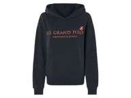 Bluzy damskie - esmara® Damska bluza z kapturem z bawełny (Granatowy, M(40/42)) - miniaturka - grafika 1