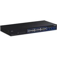 Switche - Trendnet TEG-S50284 łącza sieciowe Nie zarządzany 2.5G Ethernet (100/1000/2500) Czarny TEG-S50284 - miniaturka - grafika 1