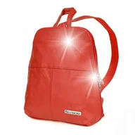 Torebki damskie - Plecak Skórzany Czerwona Torebka Elegancka Poręczna Beltimore 021 : Kolory - miniaturka - grafika 1