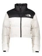 Kurtki damskie - The North Face Kurtka puchowa "Nuptse" w kolorze biało-czarnym - miniaturka - grafika 1