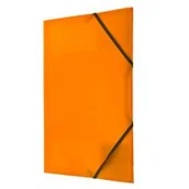Artykuły biurowe - Tetis Teczka PP z gumka narożną A4 pomaranczowa - miniaturka - grafika 1