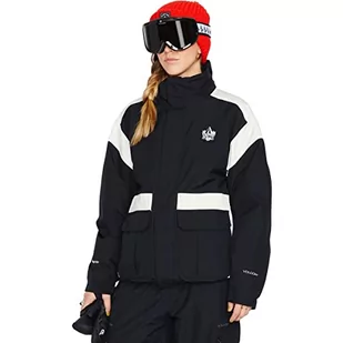 Volcom Damska kurtka Melancon Gore-tex, czarna, XXL, czarny, XXL - Kurtki narciarskie - miniaturka - grafika 1