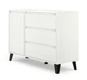 Komody - Komoda Berg 1D3S Biała - miniaturka - grafika 1