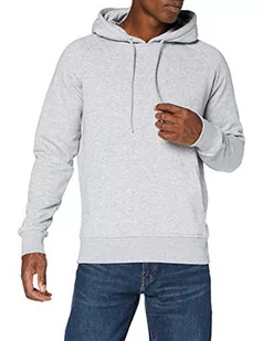 Build Your Brand Męska bluza z kapturem Raglan Sweat Hoody, bluza z kapturem z rękawami raglanowymi dla mężczyzn, dostępna w 3 kolorach, rozmiary S - 5XL, szary (Heather Grey), L - Bluzy męskie - miniaturka - grafika 1