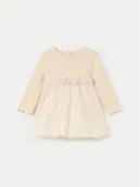 Sukienki i spódniczki dla dziewczynek - Mayoral Sukienka elegancka 2909 Beżowy Regular Fit - miniaturka - grafika 1