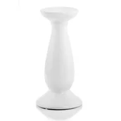 Świeczniki - Świecznik postument 18 cm biały - miniaturka - grafika 1