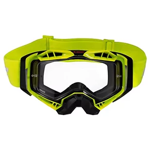 LS2, Gogle motocyklowe AURA (Przezroczysty wizjer) black HIV yellow - Gogle i okulary motocyklowe - miniaturka - grafika 1
