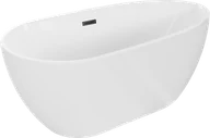 Wanny - Mexen Eos wanna wolnostojąca 170 x 75 cm, biała, przelew czarny - 52471707500-70 - miniaturka - grafika 1