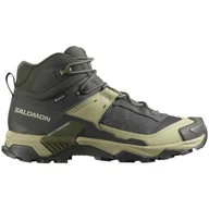Buty trekkingowe męskie - Buty męskie Salomon X Ultra 5 Mid Gore-Tex Rozmiar butów (UE): 46 / Kolor: zielony - miniaturka - grafika 1