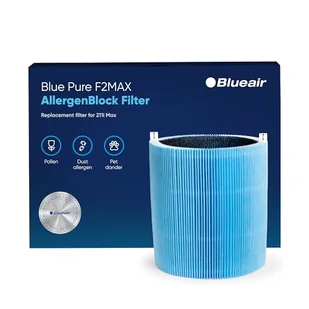 Blueair Blue Pure 211i Max filtr AllergenBlock, oryginalny zamiennik, alergeny, sierść zwierząt, pyłki, kurz, pasuje do oczyszczacza powietrza Blueair 211i Max - Filtry do oczyszczaczy powietrza - miniaturka - grafika 1