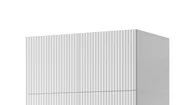 Szafy - Szafa PAFOS 2D NADSTAWKA 90x55,5x45 biały mat - miniaturka - grafika 1