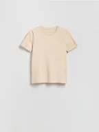 Koszulki i topy damskie - Reserved - T-shirt regular - złamana biel - miniaturka - grafika 1